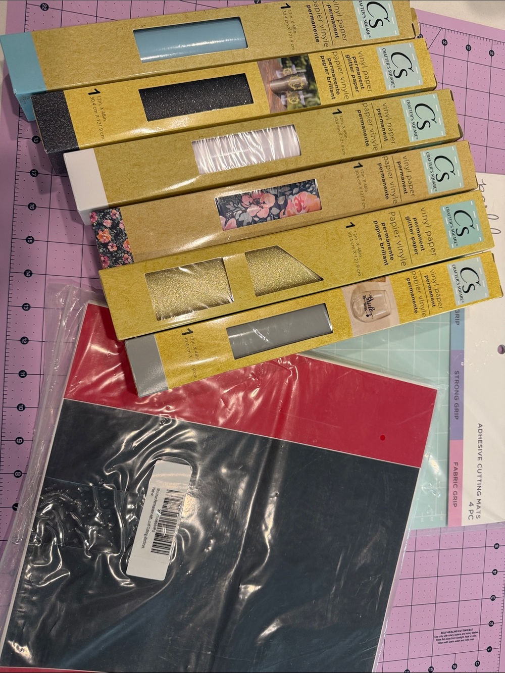 Cricut Self-Adhesive Vinyl Rolls - Multiple Colors bundle